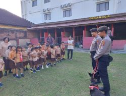 Mengenal Polisi Satwa Sejak Dini, Anak-anak ST. Antonius Kunjungi Unit Polsatwa Polda NTB