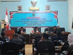 Rapat Paripurna DPRD KLU Bahas Raperda RPJMD 2025–2029, Pansus Minta Pemda Inovatif Kelola Keuangan Daerah