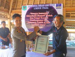 Inovatif dan Responsif, Kapolres Lombok Utara Terima Penghargaan dari LUCW