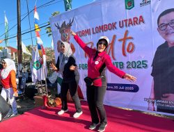 Ketua Bhayangkari Lombok Utara Dorong Masyarakat Jadi Tuan Rumah yang Ramah di Fornas VIII NTB