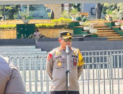 Karoops Polda NTB Pimpin Apel Kesiapan Pengamanan Malam Pembukaan FORNAS VIII 2025