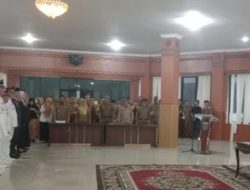 Penyegaran Birokrasi, Bupati Muchendi Lantik 73 Pejabat Lingkup Pemkab OKI