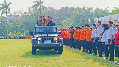 Hadiri Apel Siaga Karhutla Provinsi Sumsel, Kalak BPBD Mura: Pengetahuan Kunci Utama Bangun Kesiapsiagaan