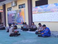 Dorong Budaya Membaca Personel, Polres Lombok Utara Gelar Kegiatan “Polri Belajar”