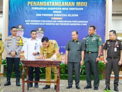 Pemkab Muba Teken MoU dengan BNNP Sumsel, Bupati HM Toha Ajak Lawan Narkoba Secara Bersama