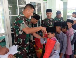 Wujud Peduli Sosial Prajurit, Danrem 162/WB Santuni Anak Yatim
