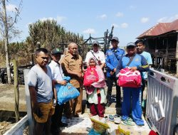 Api Lalap Dua Rumah Warga di Desa Karang Agung, Bupati Toha: Pemkab Muba Segera Salurkan Bantuan