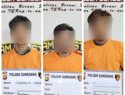 Polsek Sungsang Ringkus Pelaku Curat dan Penada Motor Hasil Curian