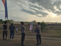 Kapolsek Bayan Pimpin Pengamanan Event Motor Trail Explor di Sambik Elen