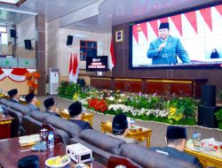 Bupati Muba Hadiri Sidang Paripurna Istimewa DPRD, Dengarkan Pidato Kenegaraan Presiden Prabowo Jelang HUT RI ke-80