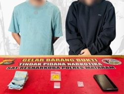 Ciduk Pasangan Kekasih di Karang Bagu, Polisi Temukan Sabu 1,83 Gram