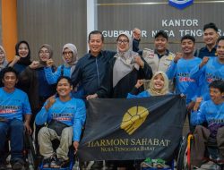 Bertanding Diajang Maybank Marathon 2025 di Bali, Gubernur NTB Lepas Keberangkatan 11 Atlet Disabilitas