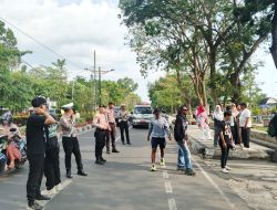 Amankan Fun Run HUT RI ke-80 di Teras Udayana, Polresta Mataram Kerahkan Puluhan Personel Samapta