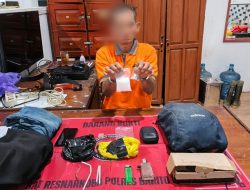 Tangkap Pria Setengah Abad di Murung Raya, Polisi Amankan Sabu Seberat 102,63 gram 