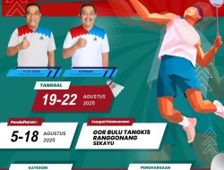 Badminton Cup HUT RI ke-80 Siap Digelar di Muba, Ayo Daftar dan Rebut Hadiahnya !