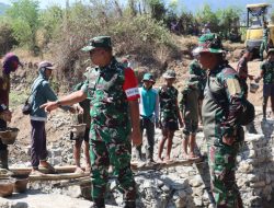 Dansatgas TMMD ke-125 Tinjau Progres Pembangunan di Desa Kalabeso