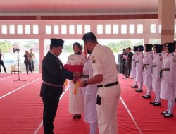 Bupati Askolani Kukuhkan Paskibraka Kabupaten Banyuasin Tahun 2025