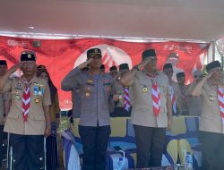 Kapolres Lombok Utara Hadiri Hari Pramuka ke-64 di Desa Menggala