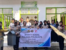 Tunjukkan Kepedulian untuk Kebersamaan, Polwan Polda NTB Gelar Bakti Religi