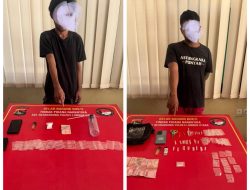 Ringkus Dua Pelaku Penyalahgunaan Narkotika di Tanjung, Polres Lombok Utara Amankan 1,36 gram Kristal Bening 