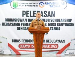 Pelepasan Generasi Emas Muba, Pemkab Muba Kirim 10 Hafiz Muda ke Universitas Tazkia Bogor Jawa Barat