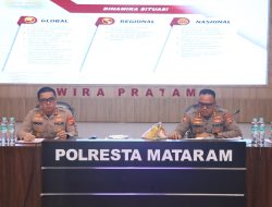 Kapolresta Mataram Pimpin Rapat Gelar Operasi, Evaluasi Kinerja Satker dan Polsek Jajaran