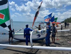 Personel Dit Polairud Amankan Lokasi Wisata Pantai Cemare Lombok Barat