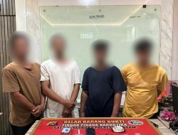 Tangkap 4 Pengedar Narkoba di Pejarakan, Polresta Mataram Amankan Sabu Hampir 6 gram 