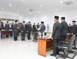 Bupati Najmul Lantik Pejabat JPTP, Diharapkan Dapat Tingkatkan Kinerja dan Layanan Publik