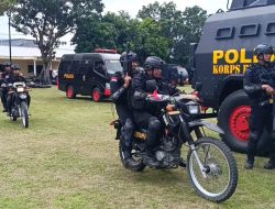 Brimob Polda NTB Gelar Latihan Kesiapsiagaan, Cipta Kondisi Jelang MotoGP 2025