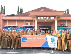Konsisten Jaga Mutu Layanan, DPMPTSP OKI Raih ISO 9001:2015