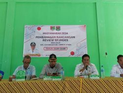 Tinjau Rancangan Review RPJMDes, Pemdes Salut Gelar Musyawarah Desa
