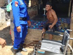 Melalui Gerakan Seribu Rupiah, Ditpolairud Polda NTB Salurkan Kursi Roda dan Beras untuk Warga Pesisir