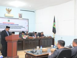 Wabup Kusmlahadi Sampaikan Jawaban Kepala Daerah atas Pandangan Fraksi Dewan Terhadap Raperda Perubahan APBD 2025. 