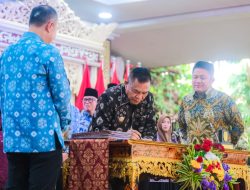 Nota Kesepakatan Untuk Integrasi DTSEN, Bupati HM Toha Teken MoU dengan BPS Muba