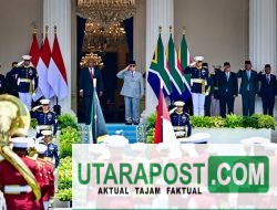 Tiba di Indonesia, Presiden Ramaphosa Disambut Hangat oleh Presiden Prabowo di Istana Merdeka