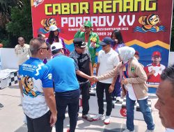 Antusias Bersama Atlit, Bupati HM Toha Tohet Semarakkan Porprov XV