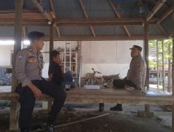 Sat Binmas Polres Lombok Utara Gelar Silaturahmi dan Pembinaan Satkamling di Desa Bentek