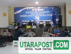 HUT Humas Polri Ke-74 Guyub, Polisi hingga Wartawan Kompak Donor Darah di Mapolda NTB