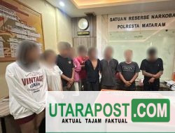 Diduga Pengedar dan Pengguna Narkoba, Polisi Amankan 7 Pria Bersama 2 Perempuan di Sebuah Rumah di Mataram