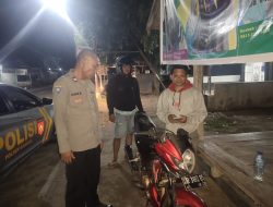 Antisipasi 3C dan Balap Liar, Polsek Gangga Gelar Patroli Dini Hari