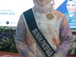 Usai Dikukuhkan oleh Hj. Febrita Herman Deru, Nabila Askolani Resmi Jadi Bunda PAUD Banyuasin