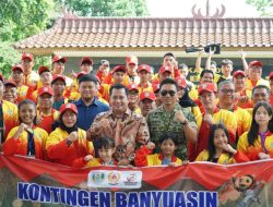 Janjikan Tambahan Bonus Untuk Atlet, Bupati Banyuasin Lepas Kontingen Menuju Porprov XV Sumsel di Muba