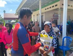 Kapolres Lombok Utara Gelar Gowes Kamtibmas dan Bakti Sosial di Desa Pansor