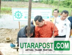 Gubernur Sumsel dan Bupati Banyuasin Groundbreaking Pembangunan Duplikat Jembatan Tanah Kering Pulau Rimau