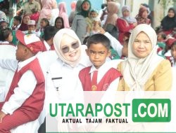 Wabup Banyuasin Bersama Kapolda Sumsel Resmikan Gedung SD Swakarya Desa Pulau Borang