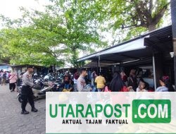 Ciptakan Rasa Aman, Sat Samapta Polresta Mataram Patroli Keamanan di Pasar Karang Sukun