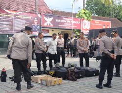 Pastikan Kesiapan Personel Sat Samapta, Kapolresta Mataram Cek Sarpras Dalmas