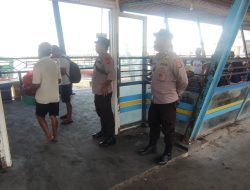 Cegah Kriminalitas. Polisi Lakukan Patroli Dialogis di Pelabuhan Bangsal 