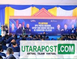Bupati HM Toha Tohet Hadiri Pelantikan Serentak 14 DPD Partai NasDem se-Sumsel